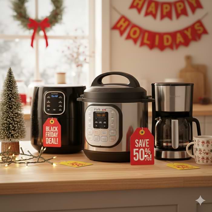 Small kitchen appliances like Instant Pot and air fryer on sale during Target Black Friday 2019