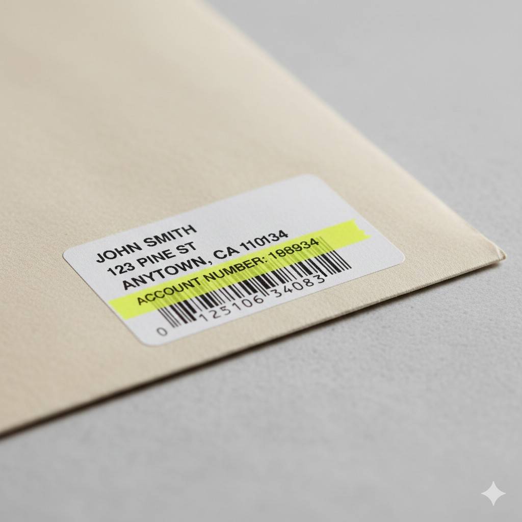 People Magazine mailing label showing subscription account number.